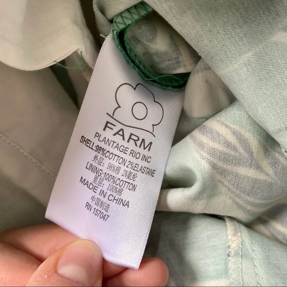 ANTHROPOLOGIE Farm Rio Palm Halter Jumpsuit XS - Picture 8 of 8